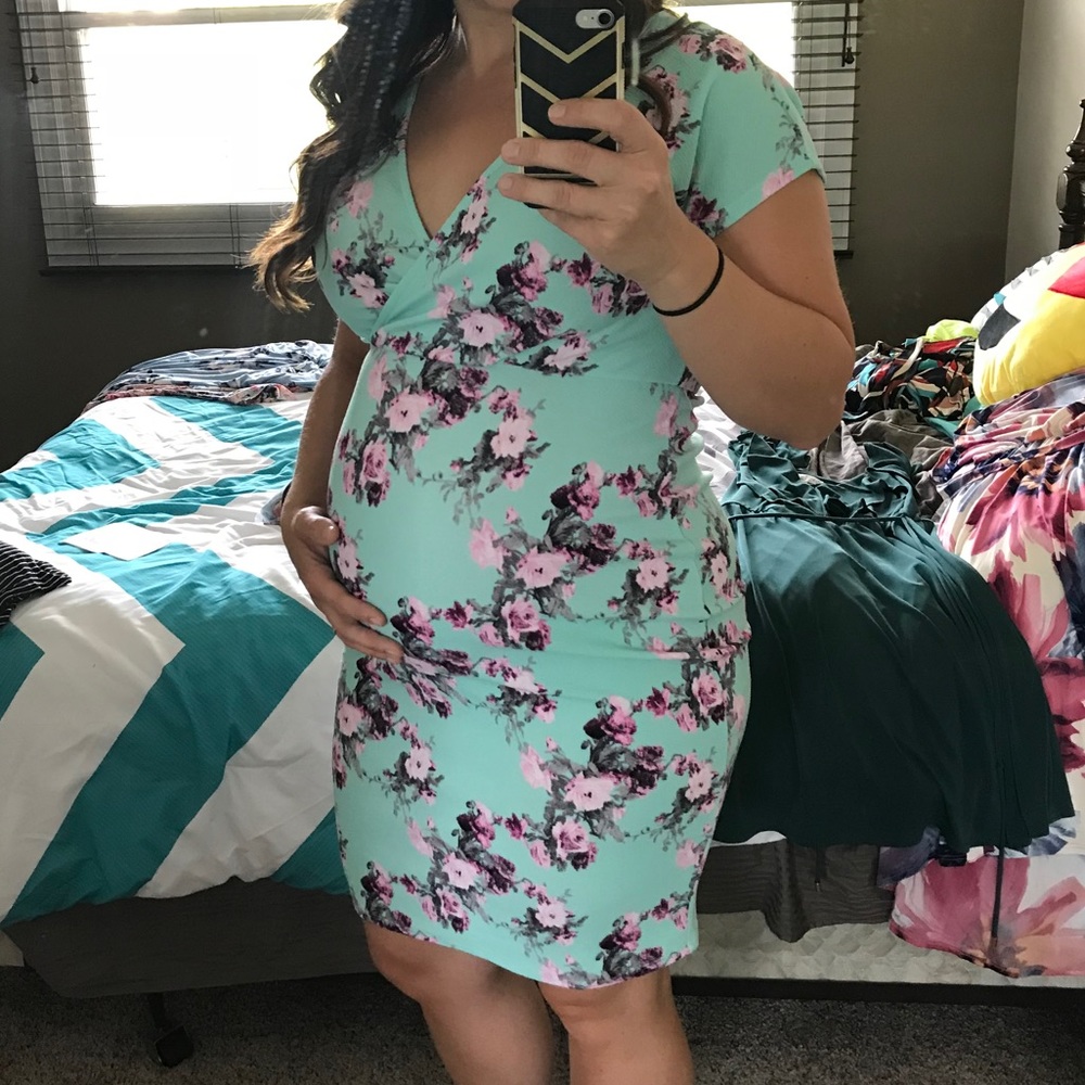 Short Sleeve Maternity Dress